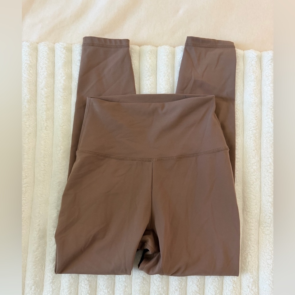 P'tula Taupe High-Waist Ankle Leggings
